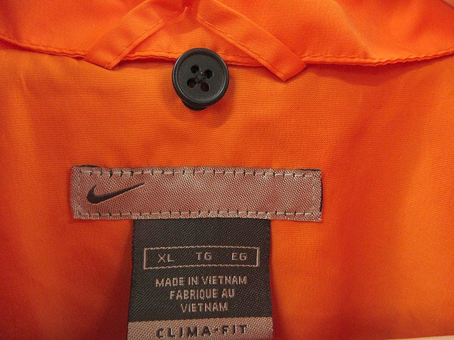 Nike オレンジ ジップアップジャケット XL ナイキ NIKE ジップアップ ブルゾン HI-QVE XL オレンジ ジャケット