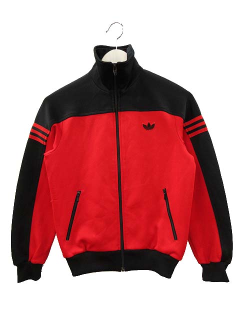 【80's】 アディダスオリジナルス トラックジャケット ジャージ デサント製 adidas◇80s/デサント製/トラックジャケット/3/ポリエステル/ホワイト