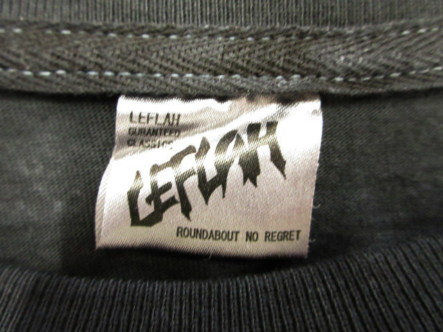 レフラー LEFLAH ロンT 長袖 Tシャツ 総柄 タイダイ ブラック系 ブルー