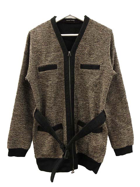 フランクリーダー FRANK LEDER WEAVED WOOL ZIP CARDIGAN ウール 