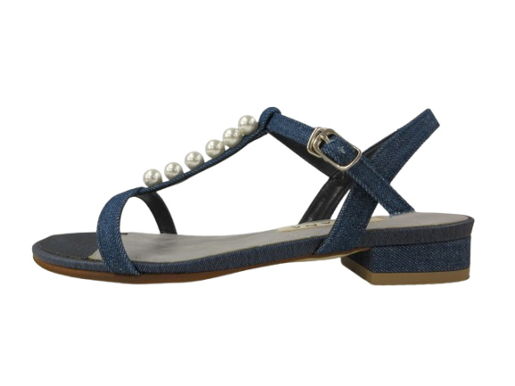 美品 chay DIANA ダイアナ バックパールストラップ　デニム　サンダル 美品 chay DIANA ダイアナ バックパール ストラップ デニム