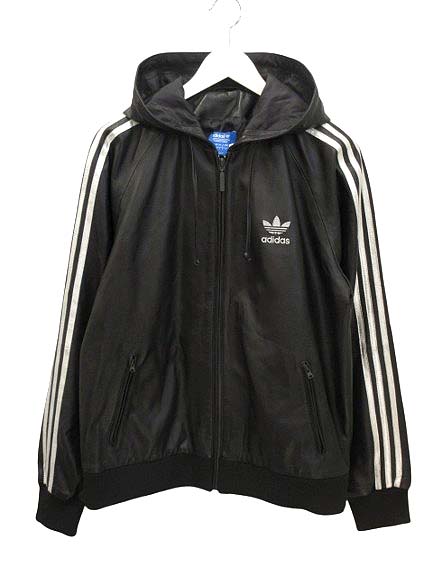 アディダス adidas ×NIGO HOODED LEATHER JACKET AB1567 フード レザー 