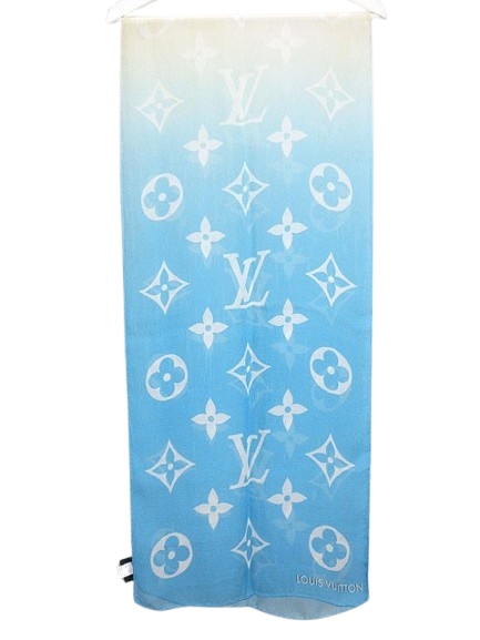 ルイヴィトンスカーフ　エンヴィ ルイヴィトン LOUIS VUITTON スカーフ リング付き エトール