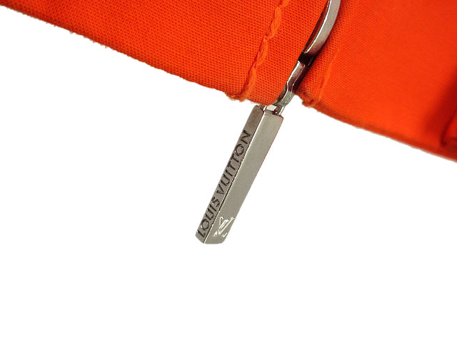 【中古】ルイヴィトン LOUIS VUITTON ジップアップ ジャケット 34 オレンジ コットン ブルゾン 上着 アウター ☆AA★ ルイヴィトン LOUIS VUITTON ジップアップ ジャケット 34 オレンジ