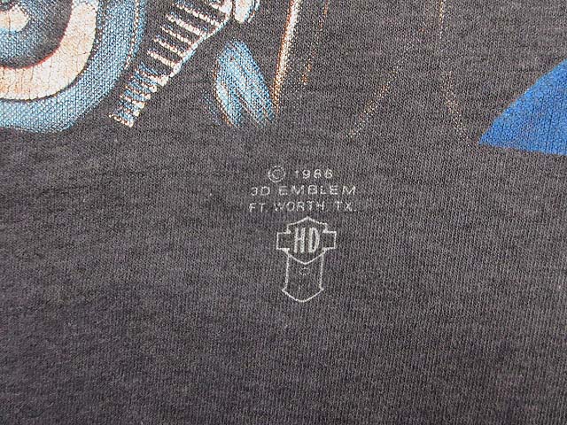 11934 ハーレーダビッドソン 長袖 Tシャツ 両面プリント L ハーレーダビッドソン】両面プリントTシャツ 長袖 ロンT 袖ロゴ