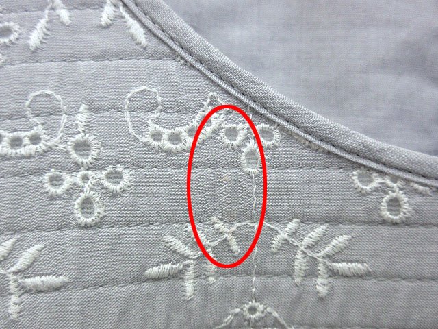 インゲボルグ INGEBORG ボタニカル刺繍ブラウス 2025AW グレー コットン 綿 トップス レディース インゲボルグ INGEBORG ボタニカル刺繍ブラウス 2025AW グレー