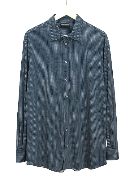 エンポリオアルマーニ EMPORIO ARMANI 2024年 総柄 長袖 ボタン