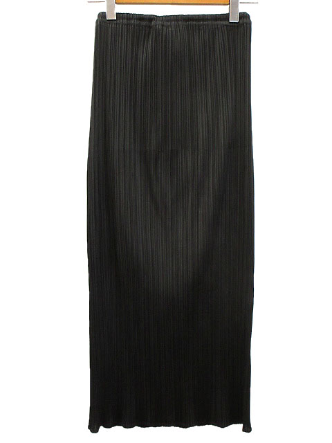 プリーツプリーズ PLEATS PLEASE マキシ スカート ロング 3 ブラック
