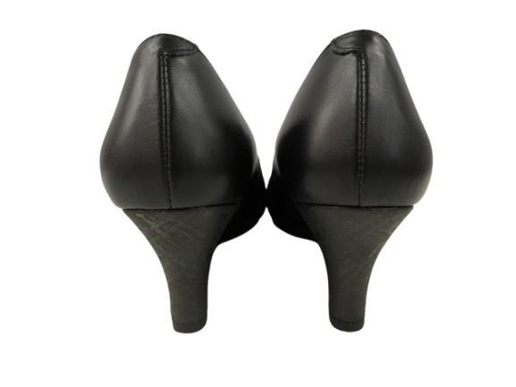 ダイアナ DIANA パンプス オープントゥ リボン ウェッジヒール ラメ