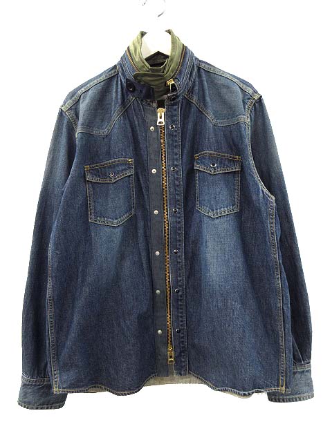 サカイ sacai 20SS ストレートフィット デニム シャツジャケット