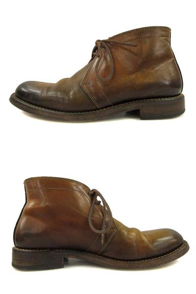 未使用✨LOAKE ローク　チャッカブーツ　プレーントゥ　ブラウン　レザー　茶色 566764d5439e5fda4c576331fdd4d1