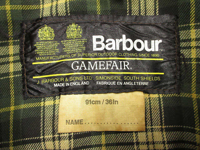 バブアー Barbour 80s ゲームフェア GAMEFAIR オイルドコート 2