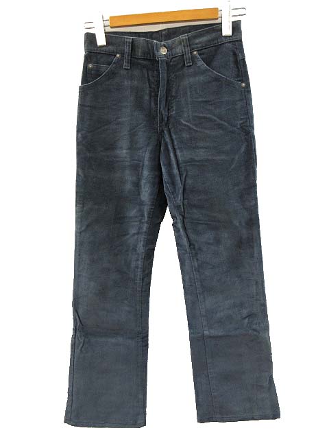 リー LEE 70s 80s 201 3944 ベロア ブーツカット パンツ W28 USA製 
