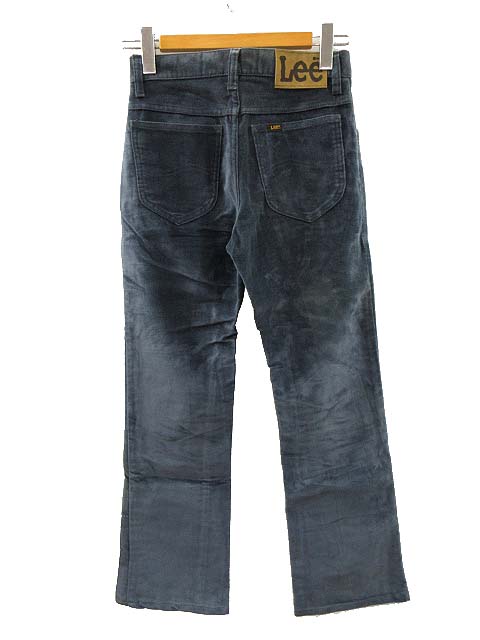 リー LEE 70s 80s 201 3944 ベロア ブーツカット パンツ W28 USA製 