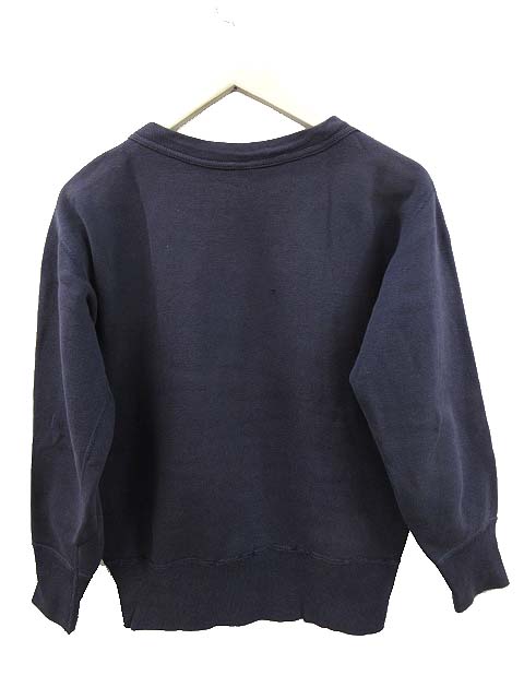 60s 70s 前V vintage スウェット ナス紺 ラッセル RUSSELL 60s 前V スウェット カレッジ ラバープリント