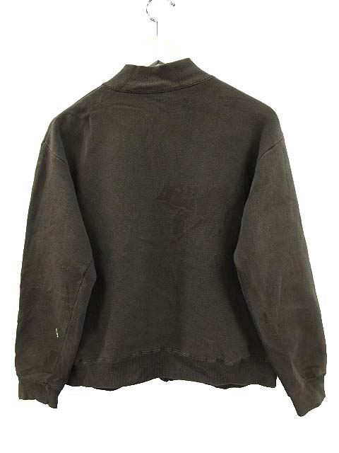 50〜60s スウェット カーディガン　ヴィンテージ 古着 60s ブラック×レッド×ホワイト 3tone 100%コットン