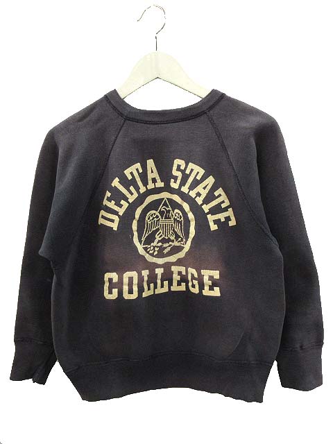 ヴィンテージ VINTAGE 60s UNKNOWN ラグラン スウェット カレッジロゴ  