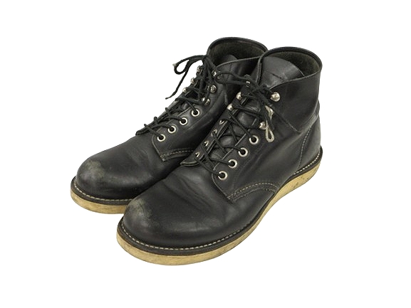 レッドウィング　8165 アイリッシュセッター　ブラック（プレーントゥ）7D 9D 美品 犬タグ復刻 21年】レッドウィング 8165 アイリッシュセッター