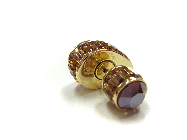 スワロフスキー SWAROVSKI スタッド ピアス Orbita ドロップ 紫