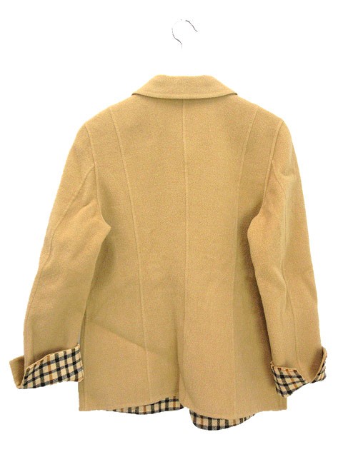 ＊美品＊DAKS リバーシブル　ウールコート　キャメル　ダブルフェイス　ラグラン 美品＊DAKS リバーシブル ウールコート キャメル ダブルフェイス