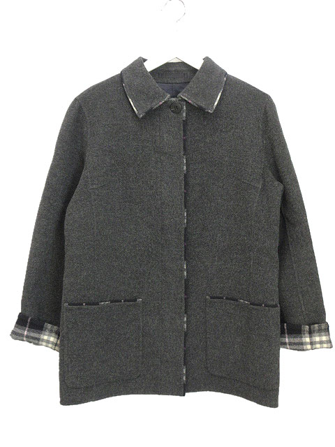 カシミヤ混　Burberryレディースウールジャケット カシミヤ混 Burberryレディースウールジャケット カシミヤ混