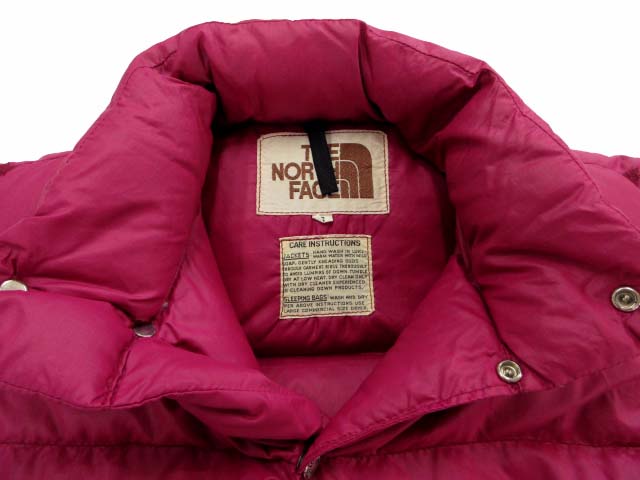 ザノースフェイス THE NORTH FACE 70s 茶タグ ダウンベスト S USA製