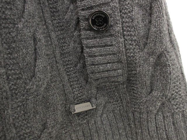 バーバリー ロンドン BURBERRY LONDON ケーブルニット ポンチョ ケープ
