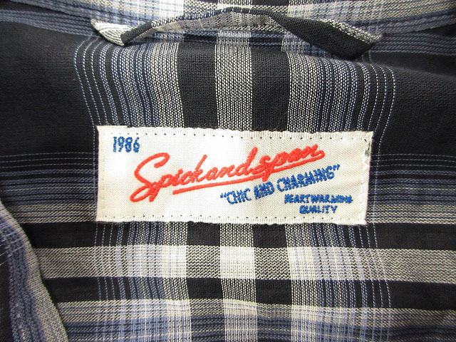 Spick & Span 25SSコットンボイルチェックシャツスピック＆スパン