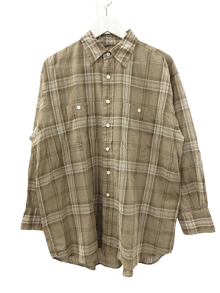 Spick & Span 25SSコットンボイルチェックシャツスピック＆スパン