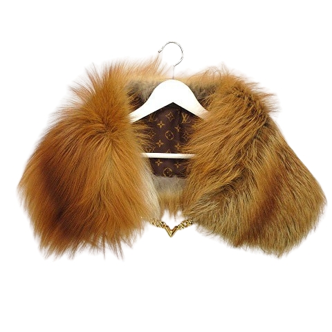 【中古】ルイヴィトン LOUIS VUITTON エシャルプ チェーン フォクシー フォックスファー ショール 毛皮 M78705 ルイヴィトン LOUIS VUITTON エシャルプ チェーン フォクシー