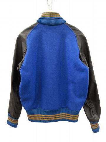 スクーカム SKOOKUM アワードジャケット スタジャン USA製 ブルー  