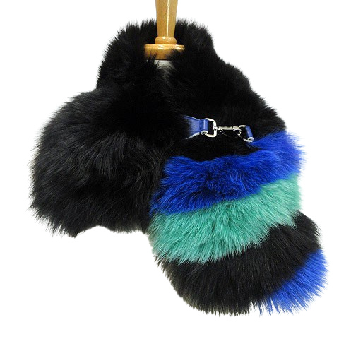 フェンディ FENDI フォックスファー ティペット マフラー 毛皮  