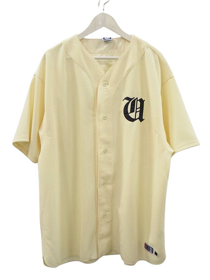 【中古】アンディフィーテッド UNDEFEATED O.E. S/S BASEBALL JERSEY ベースボール ジャージ XL アイボリー 半袖 アンディフィーテッド UNDEFEATED O.E. S/S BASEBALL JERSEY ベース