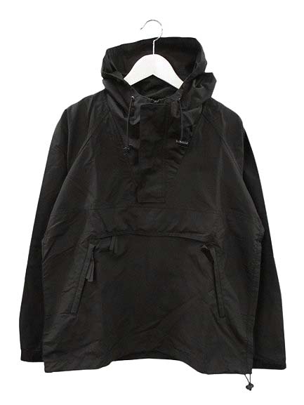 【中古】シェラデザイン SIERRA DESIGNS アノラックパーカ 2002L USA製 M 黒 ブラック ハーフジップ ブルゾン シェラデザイン SIERRA DESIGNS アノラックパーカ 2002L USA製 M 黒