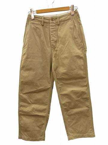 ウィムガゼット Whim Gazette バイオ加工 チノパンツ キャメル 36  
