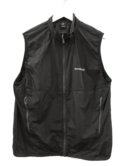 モンベル Montbell ウインドブラストベスト XL ブラック 黒 トップス