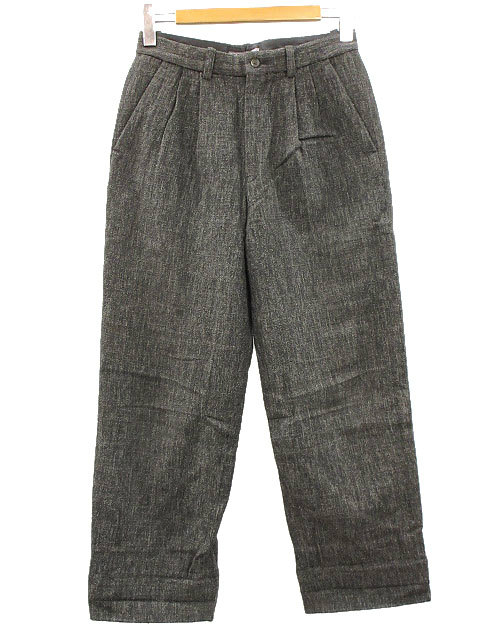 ISSEY MIYAKE パンツ ツイード タック ワイド ロング サイズ3