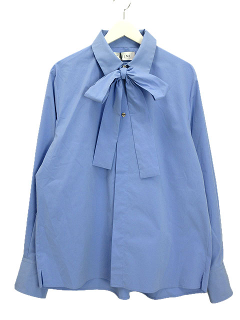 クルニ CULLNI Typewiter Bowtie Shirt タイプライター ボウタイ 
