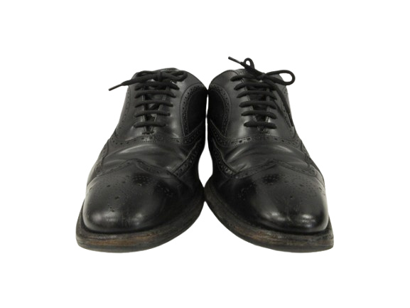 チャーチChurch's ブラックレザー メダリオン シューズ 革靴