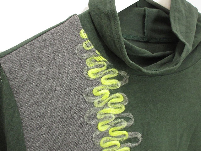 新品】センソユニコ t.b 長袖ハイネックカットソー トップス グレー T