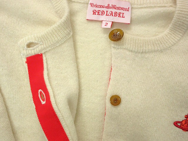 ヴィヴィアンウエストウッド【新品未使用】 ウール100%カーディガン✨ ヴィヴィアンウエストウッド Vivienne Westwood RED LABEL ウール