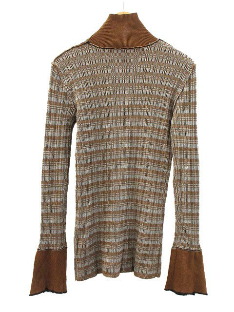 トゥデイフル TODAYFUL ジャガードパイピングニット F ブラウン系 トップス 長袖 ハイネック レディース