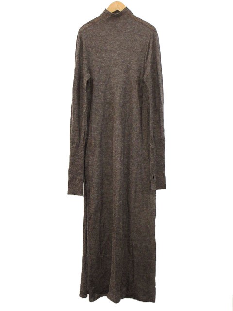 トゥデイフル TODAYFUL シアーモヘアニットドレス ワンピース 38 sheer mohair knit dress ブラウン 茶 ウール 長袖 レディース