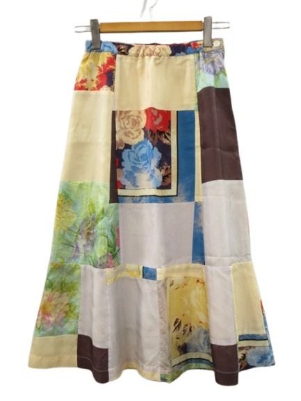 tricot COMME des GARCONS レザーパッチワークスカート トリココムデギャルソン tricot COMME des GARCONS パッチワーク