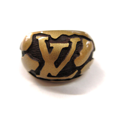 ルイヴィトン LOUIS VUITTON バーグ レオ モノグラム リング S 9号