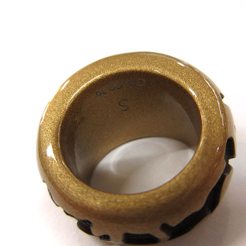 ルイヴィトン LOUIS VUITTON バーグ レオ モノグラム リング S 9号