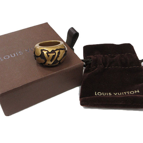 ルイヴィトン LOUIS VUITTON バーグ レオ モノグラム リング S 9号