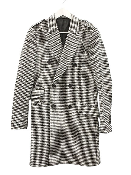 ドルチェ&ガッバーナ ドルガバ DOLCE&GABBANA ダブル コート 千鳥格子