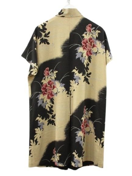 シセンドウ 詩仙堂 HITOSHI TAMURA ちりめん 縮緬 ロング ベスト