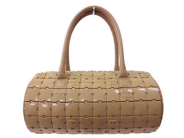 シャネル CHANEL パズル ハンドバッグ ミニ ロール ボストンバッグ 筒  